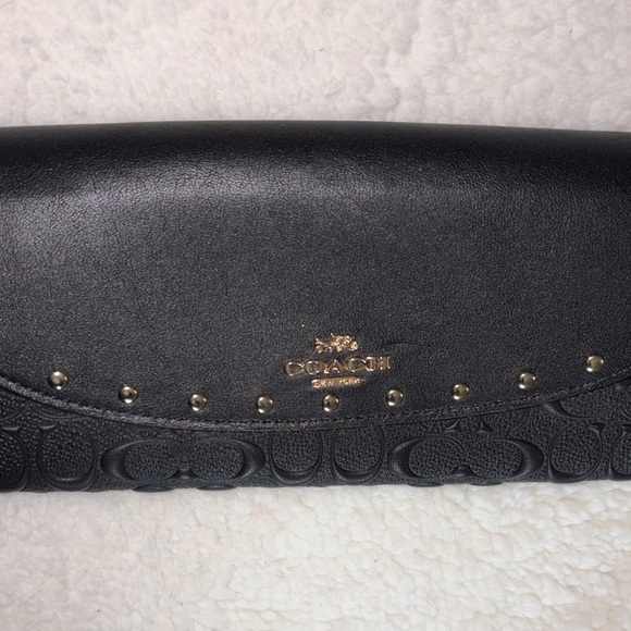 Coach Black and Gold Women's Wallet - Picture 5 of 5